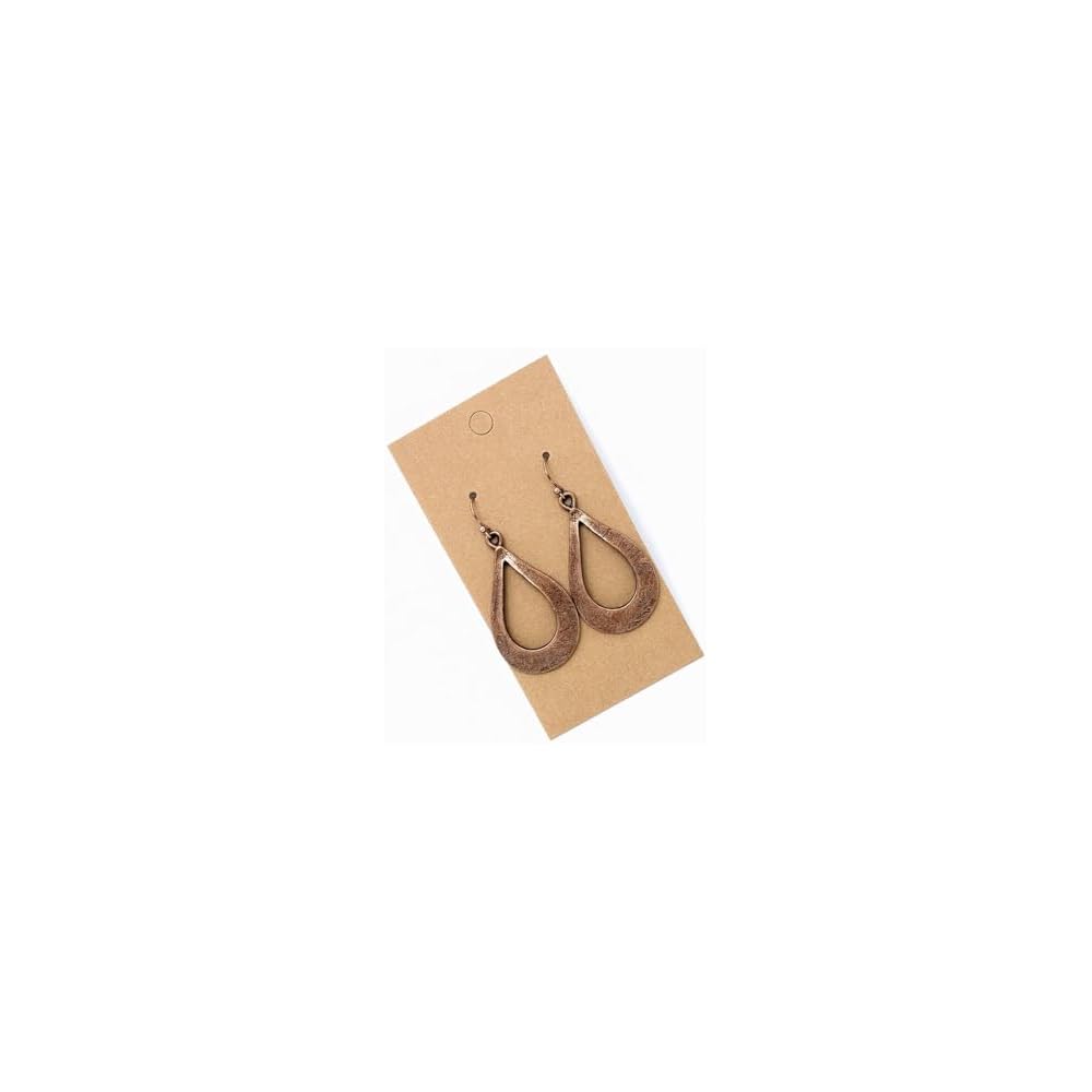 Distressed Copper Teardrop Earrings Boho Handmade Sundance Dreams Designs Women